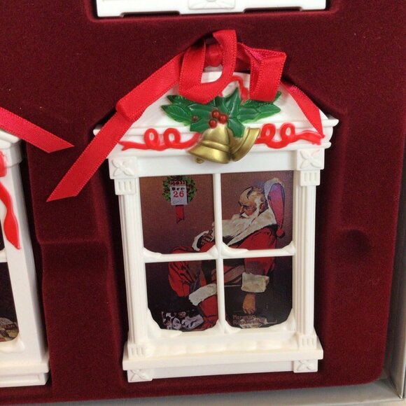 VTG Rockwells Legend Of Santa Ornament Collection W/Original Box Norman Rockwell - Picture 6 of 9